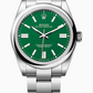 Rolex Oyster Perpetual - Stainless Steel - 41 MM - Oyster Bracelet - Green Dial - Domed Bezel - 134300-0004