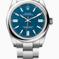 Rolex Oyster Perpetual - Stainless Steel - 41 MM - Oyster Bracelet - Med Blue Dial - Domed Bezel - 134300-0009