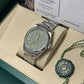 Rolex Oyster Perpetual - Stainless Steel - 41 MM - Oyster Bracelet - Pistachio Dial - Domed Bezel - 134300-0006