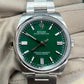 Rolex Stainless Steel Oyster Perpetual no date Watch - 36 MM - Oyster Bracelet - Green Dial - 126000 greio