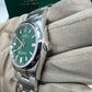 Rolex Stainless Steel Oyster Perpetual no date Watch - 36 MM - Oyster Bracelet - Green Dial - 126000 greio