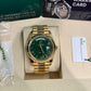 Rolex Presidential Yellow Gold Day-Date 40MM - President Bracelet Watch - Green Roman Dial - 228238-0061