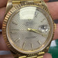 Rolex Presidential Yellow Gold Day-Date 40MM - President Bracelet Watch - Silver Diagonal Motif Index Dial - 228238 sdmip