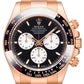 Rolex Rose Gold Le Mans Daytona Watch  - 40 MM - Rose Gold Gold Bracelet - Black Dial - 126525LN