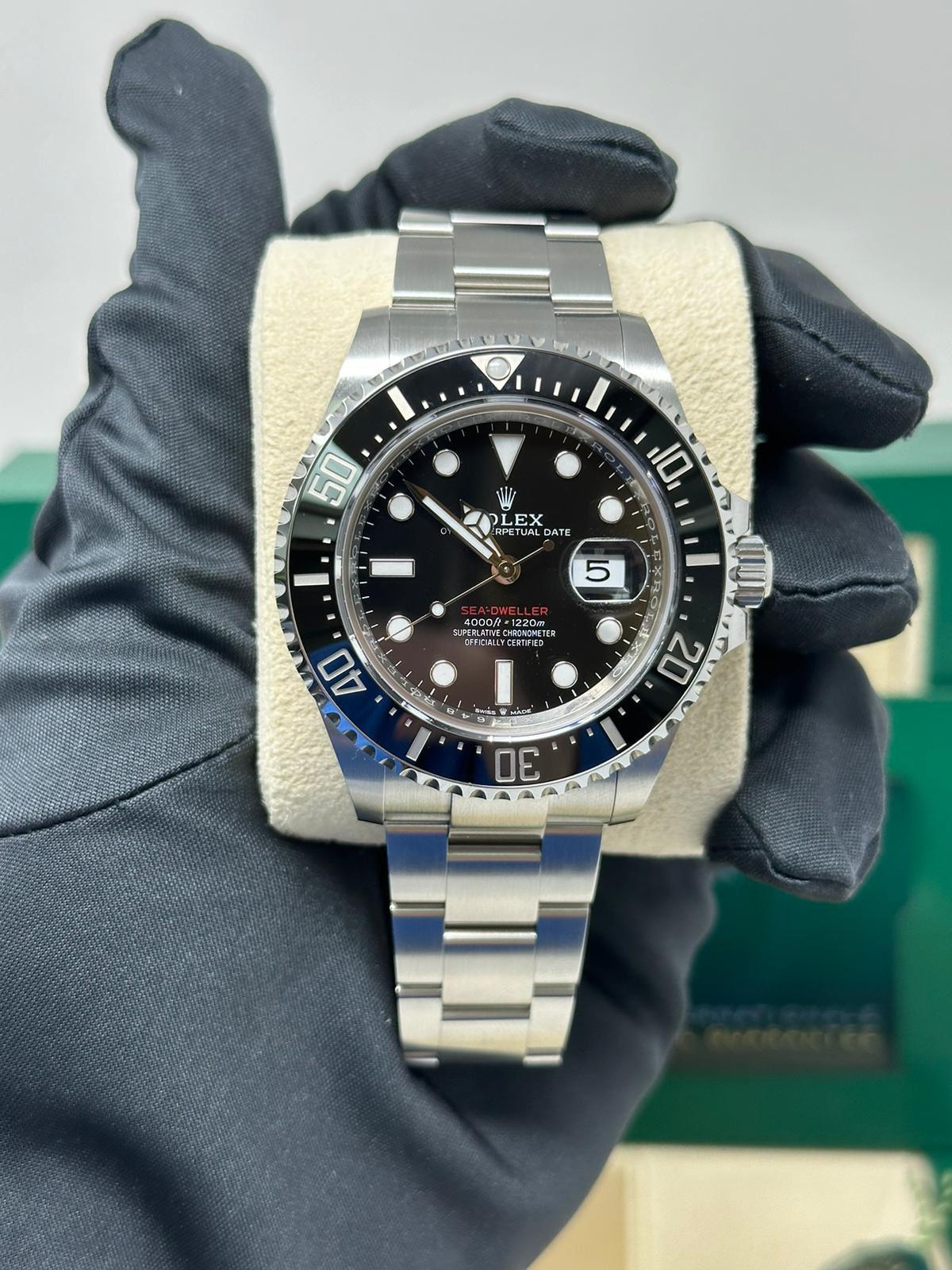 Rolex Stainless Steel Sea-Dweller Watch - 43 MM - Oyster Bracelet - Black Dial - 126600