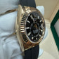 Rolex Yellow Gold Sky Dweller Watch - 42 MM - Oysterflex Strap - Black Dial -  326238 bki