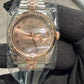Rolex Stainless Steel And Pink Gold Datejust - 36 MM - Jubilee Bracelet - Fluted Bezel - Pink Roman Dial - 116231-0089
