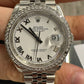 Rolex Stainless Steel And White Gold Datejust - 36 MM - Jubilee Bracelet - Diamond Bezel - White Roman Dial - 126284RBR wrj