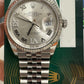Rolex Stainless Steel And White Gold Datejust - 36 MM - Jubilee Bracelet - Fluted Bezel - Silver Diamond Dial - 126234 sdr69j