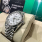 Rolex Stainless Steel And White Gold Datejust - 36 MM - Jubilee Bracelet - Fluted Bezel - White Roman Dial - 126234 wrj
