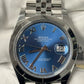 Rolex Stainless Steel Datejust 41 Date Watch - 41 MM - Jubilee Bracelet - Smooth Bezel - Blue Roman Dial - 126300 blrj