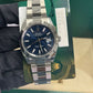Rolex Stainless Steel Datejust 41 Date Watch - 41 MM - Oyster Bracelet - Smooth Bezel - Blue Dial - 126300 blio