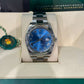 Rolex Stainless Steel Datejust 41 Date Watch - 41 MM - Oyster Bracelet - Smooth Bezel - Blue Roman Dial - 126300 blro