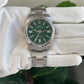 Rolex Stainless Steel Oyster Perpetual no date Watch - 41 MM - Oyster Bracelet - Green Dial - 124300 greio