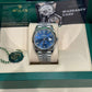 Rolex Stainless Steel and White Gold Datejust 41 Date Watch - 41 MM - Jubilee Bracelet - Fluted Bezel - Blue Diamond Dial - 126334-0016