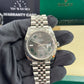 Rolex Stainless Steel and White Gold Datejust 41 Date Watch - 41 MM - Jubilee Bracelet - Fluted Bezel - Wimbledon Dial - 126334 slgrj