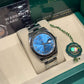 Rolex Stainless Steel and White Gold Datejust 41 Date Watch - 41 MM - Oyster Bracelet - Fluted Bezel - Blue Roman Dial - 126334-0025