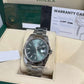 Rolex Stainless Steel and White Gold Datejust 41 Date Watch - 41 MM - Oyster Bracelet - Fluted Bezel - Green Dial - 126334 mgio