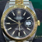 Rolex Stainless Steel and Yellow Gold Datejust 41 Date Watch - 41 MM - Jubilee Bracelet - Fluted Bezel - Black Dial - 126333 bkij