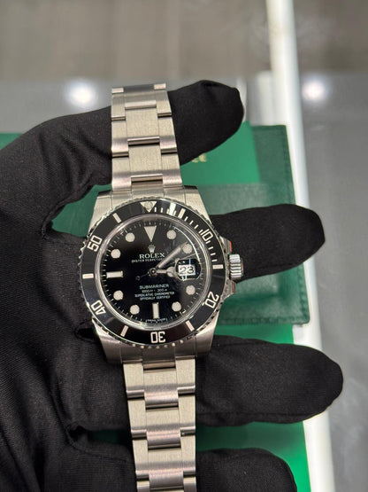 Rolex Steel Submariner Date Watch 40MM - Oyster Bracelet - Black Dial - 116610LN