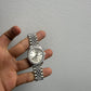Rolex Steel and White Gold Datejust - 31 MM - Jubilee Bracelet - Diamond Bezel - Silver Diamond Dial - 278384RBR-0034