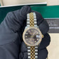 Rolex Steel and Yellow Gold Datejust - 31 MM - Jubilee Bracelet - Diamond Bezel - Dark Grey Diamond Dial - 278383RBR dkgdj
