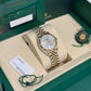 Rolex Steel and Yellow Gold Datejust - 31 MM - Jubilee Bracelet - Fluted Bezel - Mother-of-Pearl Diamond Dial - 278273-0028