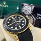 Rolex Yellow Gold Yacht-Master 42 Watch - 42 MM - Oysterflex Strap - Black Dial - 226658 bk
