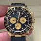 Rolex Yellow Gold Daytona Watch - 40 MM - Oysterflex Strap - Black Dial - 116518LN bkchof