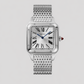 Cartier Santos de Cartier Platinum - Platinum Bezel - 43.5 MM (Large Model) - Platinum Bracelet - Silvered Sunray Dial - WGSA0124