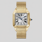 Cartier Santos de Cartier Yellow Gold - Yellow Gold Bezel - 43.5 MM (Large Model) - Yellow Gold Bracelet - Silvered Sunray Dial - WGSA0122