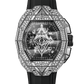 Hublot Spirit of Big Bang Sang Bleu Titanium Pave 42 MM - Black Rubber Strap - Diamond Bezel - Sapphire Crystal Dial - 648.NX.0107.RX.1604.MXM23