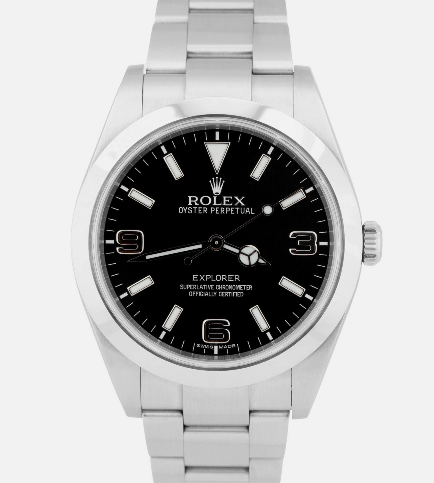 Rolex Stainless Steel Explorer Watch 39 MM - Oyster Bracelet - Black Dial - 214270 nyc watches