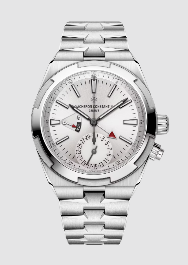 Vacheron Constantin Overseas Dual Time Stainless Steel 41MM - Stainless Steel Bracelet - Silver Dial - 7920V/210A-B333