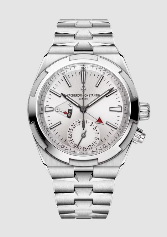 Vacheron Constantin Overseas Dual Time Stainless Steel 41MM - Stainless Steel Bracelet - Silver Dial - 7920V/210A-B333