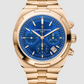 Vacheron Constantin Overseas Chronograph Pink Gold 42.5 MM - Pink Gold Bracelet - Blue Dial - 5520V/210R-B952