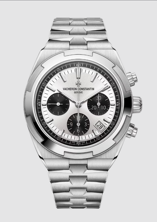 Vacheron Constantin Overseas Chronograph Stainless Steel 42 MM - Stainless Steel Bracelet - Black Dial - 5520V/210A-B686