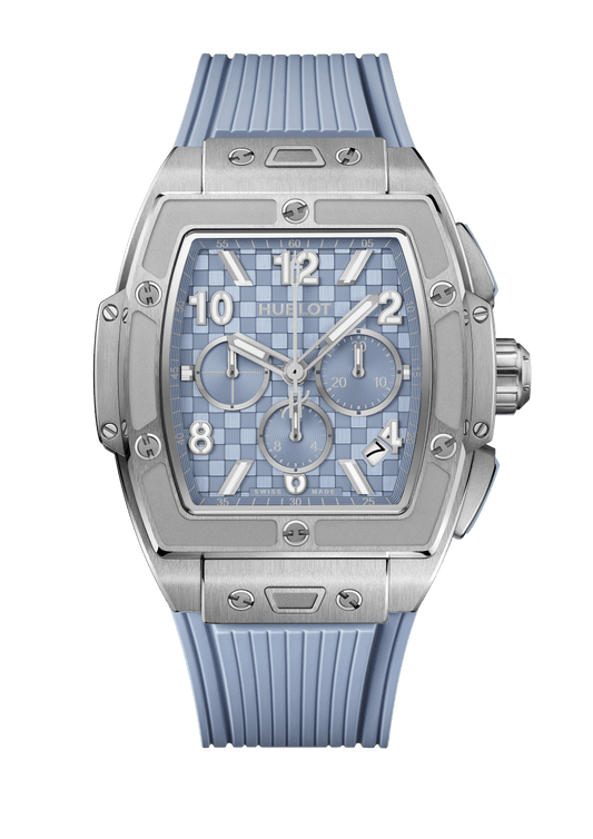 Hublot Spirit of Big Bang Coal Blue - Titanium - 42 MM - Coal Blue Rubber Strap - Coal Blue Stamped "Carbon Effect" Dial - 642.NX.717B.RX