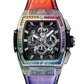 Hublot Spirit of Big Bang Titanium Rainbow 42 MM - Black Rubber Strap - Diamond Bezel - Sapphire Crystal Dial - 642.NX.0117.LR.0999