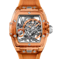 Hublot Spirit of Big Bang Tourbillon Orange Sapphire 42 MM - Orange Rubber Strap - Sapphire Crystal Dial - 645.JO.0120.RT