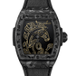 Hublot Spirit of Big Bang Year Of The Horse - Limited Edition - 42 MM - Frosted Carbon Fiber - Black Calfskin Leather Strap - Black Frosted Carbon Horse Motif Dial - 646.QK.1230.VR.CNY26