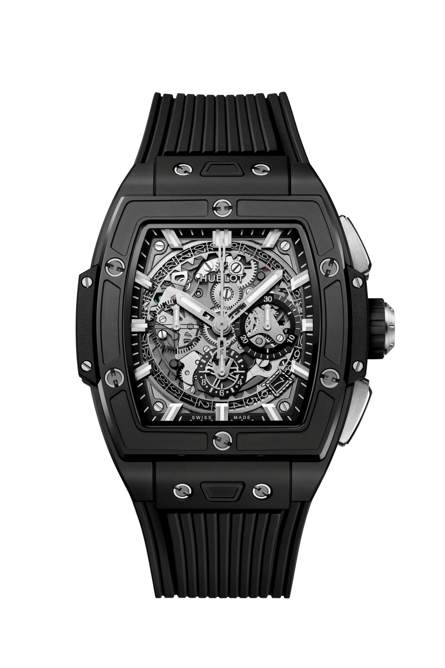 Hublot Spirit of Big Bang Black Magic 42 MM - Black Rubber Strap - Sapphire Dial - 642.CI.0170.RX