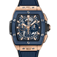 Hublot Spirit of Big Bang King Gold Blue Ceramic 42 MM - Black and Blue Rubber Strap - Sapphire Crystal Dial - 642.OL.7180.RX