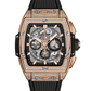 Hublot Spirit of Big Bang King Gold Pave 42 MM - Black Rubber Strap - Diamond Bezel - Sapphire Dial - 642.OX.0180.RX.1704