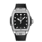 Hublot Spirit of Big Bang Steel Diamonds 32 MM - Black Rubber Strap - Diamond Bezel - Matte Black Dial - 682.SX.1170.RX.1204