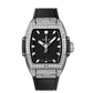 Hublot Spirit of Big Bang Steel Pave 32 MM - Black Rubber Strap - Diamond Bezel - Matte Black Dial - 682.SX.1170.RX.1604