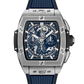 Hublot Spirit of Big Bang Titanium Blue 42 MM - Blue Rubber Strap - Sapphire Dial - 642.NX.7170.RX