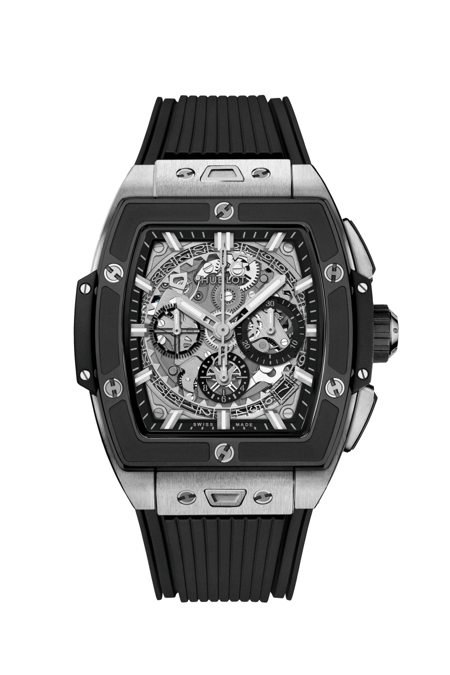 Hublot Spirit of Big Bang Titanium Ceramic 42 MM - Black Rubber Strap - Sapphire Dial - 642.NM.0170.RX