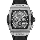 Hublot Spirit of Big Bang Titanium Diamonds 42 MM - Black Rubber Strap - Diamond Bezel - Sapphire Dial - 642.NX.0170.RX.1104