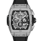 Hublot Spirit of Big Bang Titanium Pave 42 MM - Black Rubber Strap - Diamond Bezel - Sapphire Dial - 642.NX.0170.RX.1704